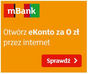 mBank eKonto ze zwrotem do 650 zł