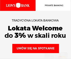 Lion's Bank Lokata WELCOME, lokata bez konta
