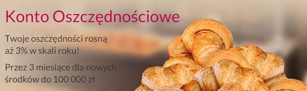 3 procent na koncie oszczędnościowym w Banku Millennium