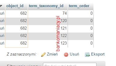 w bazie są rekordy dla draft dla revision brak
