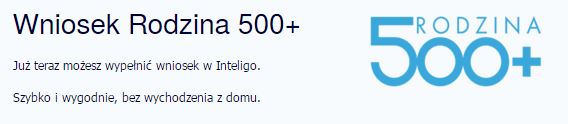 500 plus Inteligo