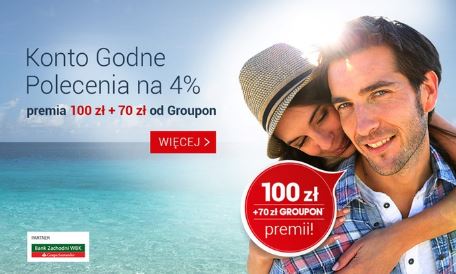 BZWBK 100 zł i 70 Groupon