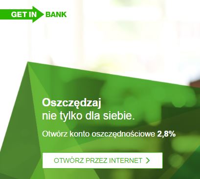 2,8% na koncie w Getin Bank