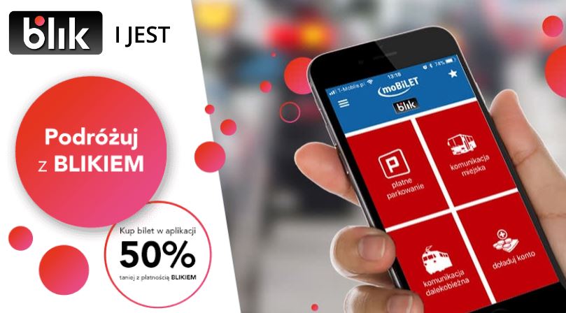 Podróżuj 50% taniej z BLIKIEM