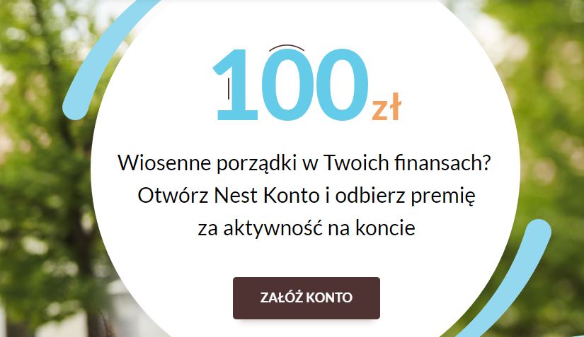 100 zł od Nest Bank