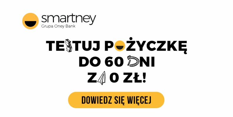 Pożyczka Smartney Testuj Pożyczkę Do 60 Dni za 0 zł