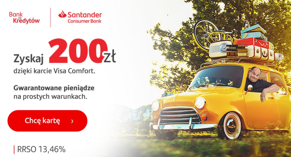 Santander Visa Comfort z premią
