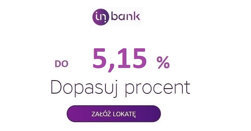 Lokata InBank oprocentowanie 5,15%