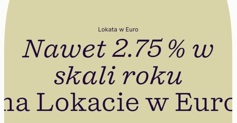 Inbank lokata w Euro