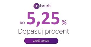 Oprocentowanie do 5,25% dla lokaty InBank (✔️lokata BEZ KONTA)