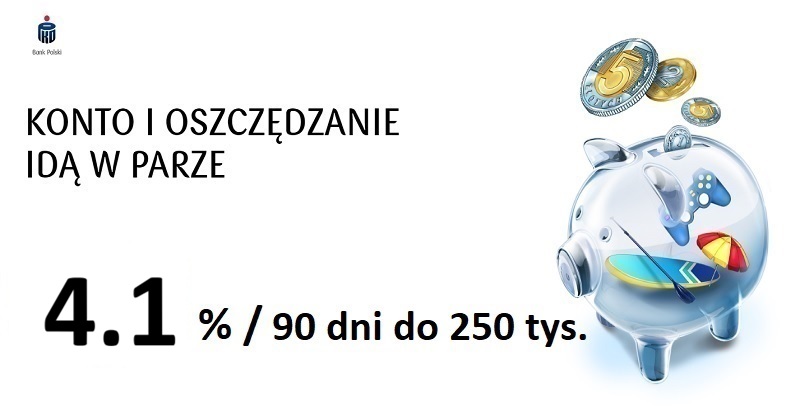 4,1% PKO Konto Oszczędnościowe PLUS w PKO BP
