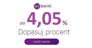 Lokaty InBank z oprocentowaniem do 4,05% (✔️lokata BEZ KONTA)